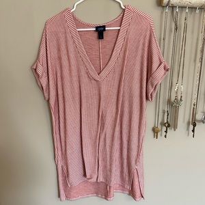 Pink Striped Top